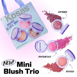 Mini Blush is Life Trio - Kosas / Set 3 pzas mini rubor en polvo